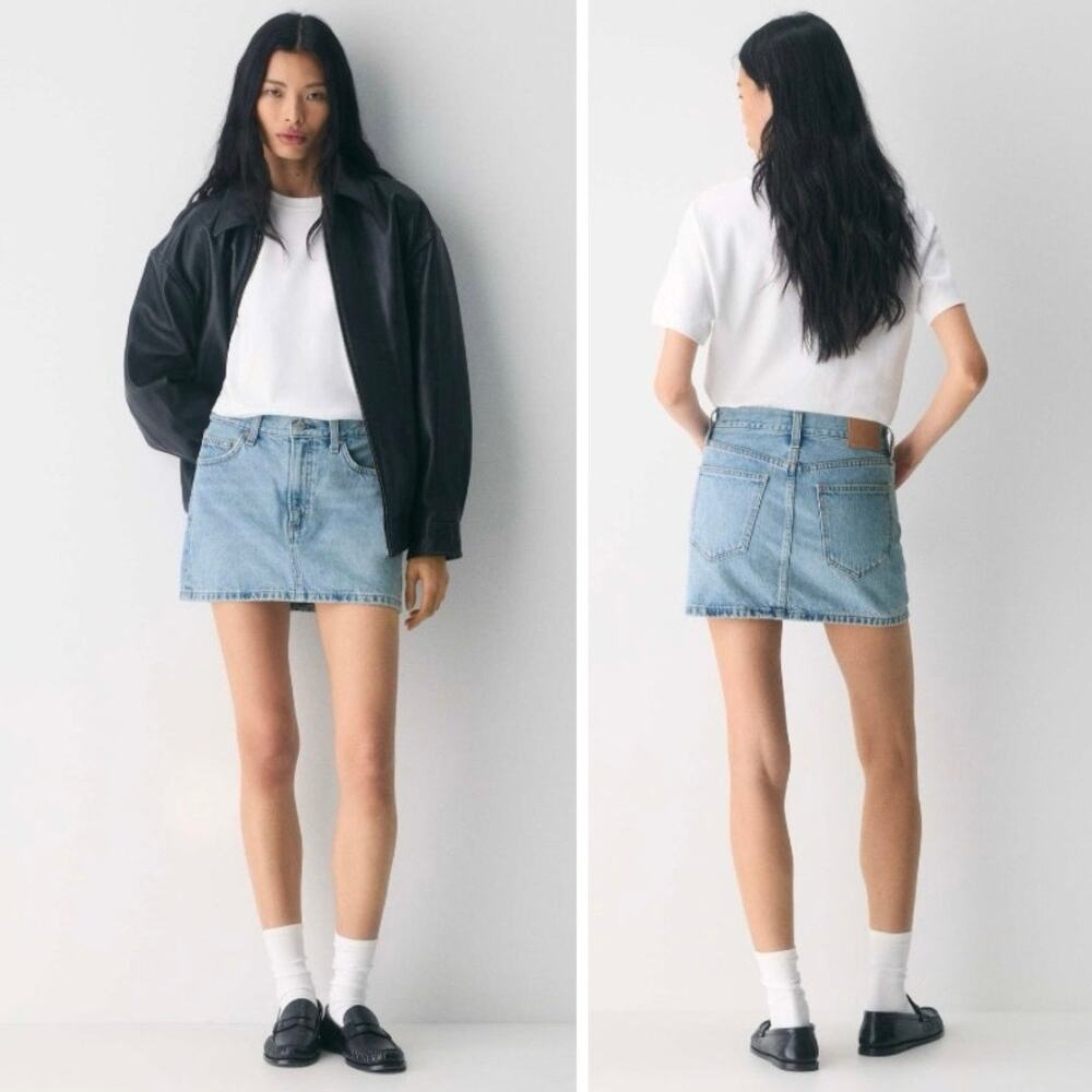 Denim Forum The '90s Ricci Denim Skirt 7 Yrs Bleu Taboo - Size 28 - Picture 1 of 7